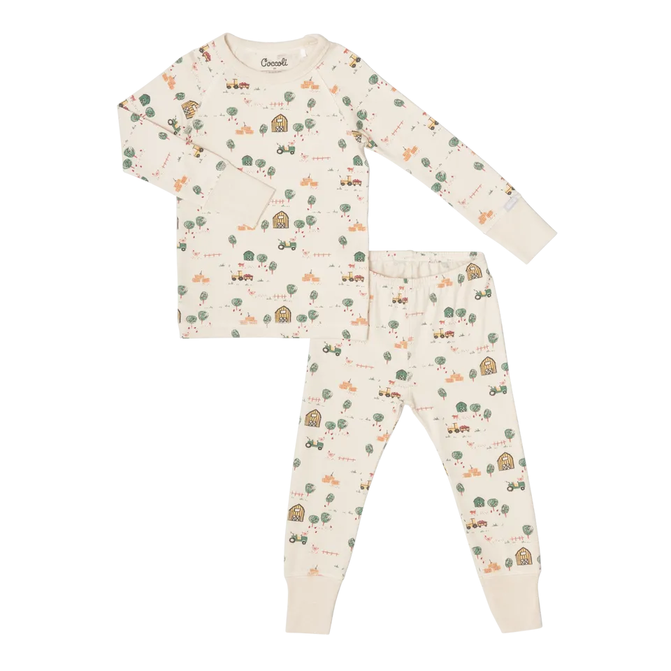Coccoli Long Sleeve Cotton Modal Pajama Set