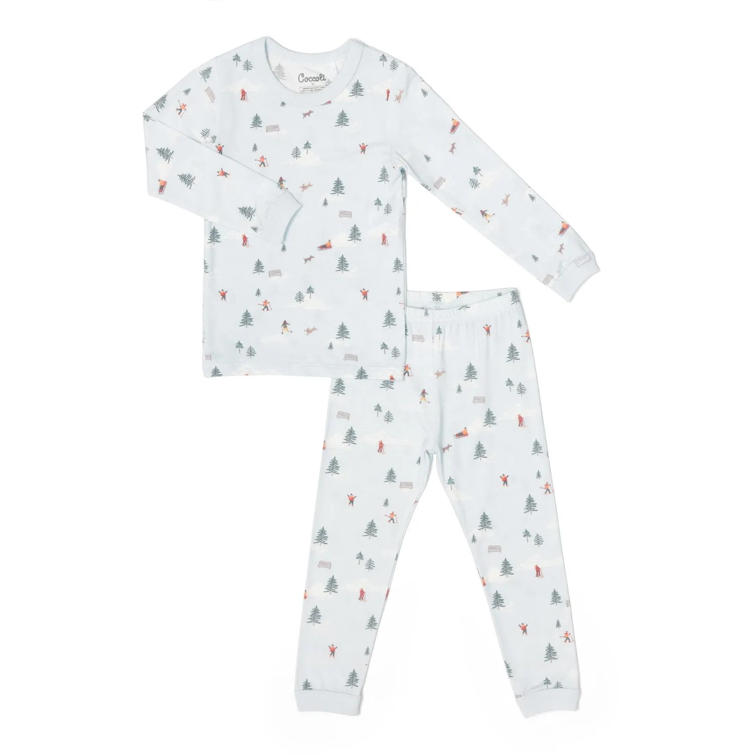 Coccoli Winter Scene Modal PJs Light Blue