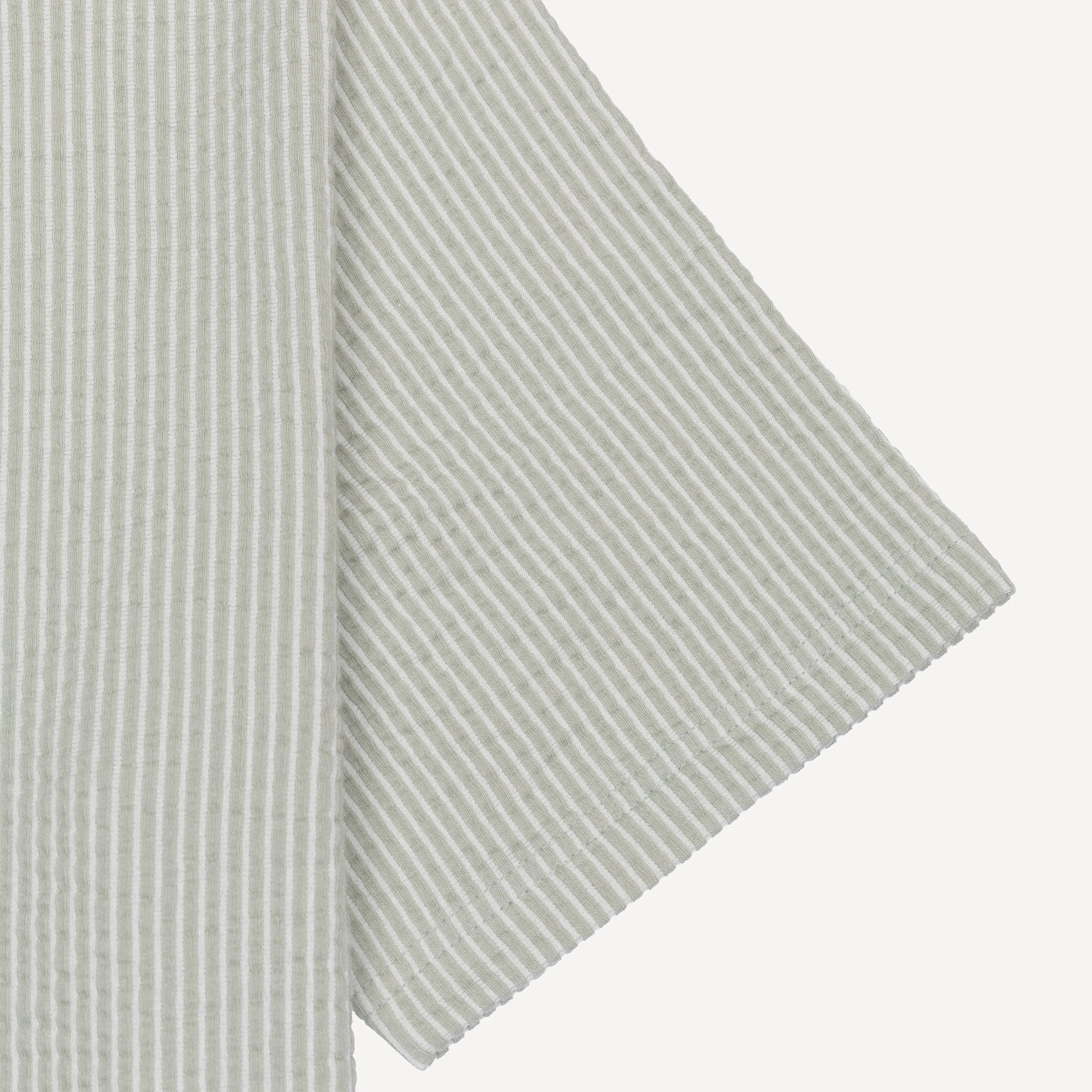 Cool Knit Seersucker Relaxed Tee - Blue Fox / White Stripe