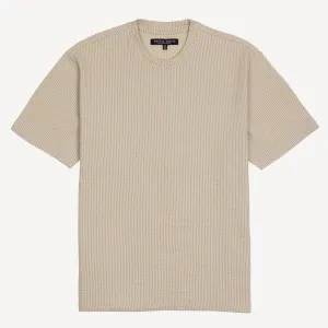 Cool Knit Seersucker Relaxed Tee - Fields Of Rye / White Stripe