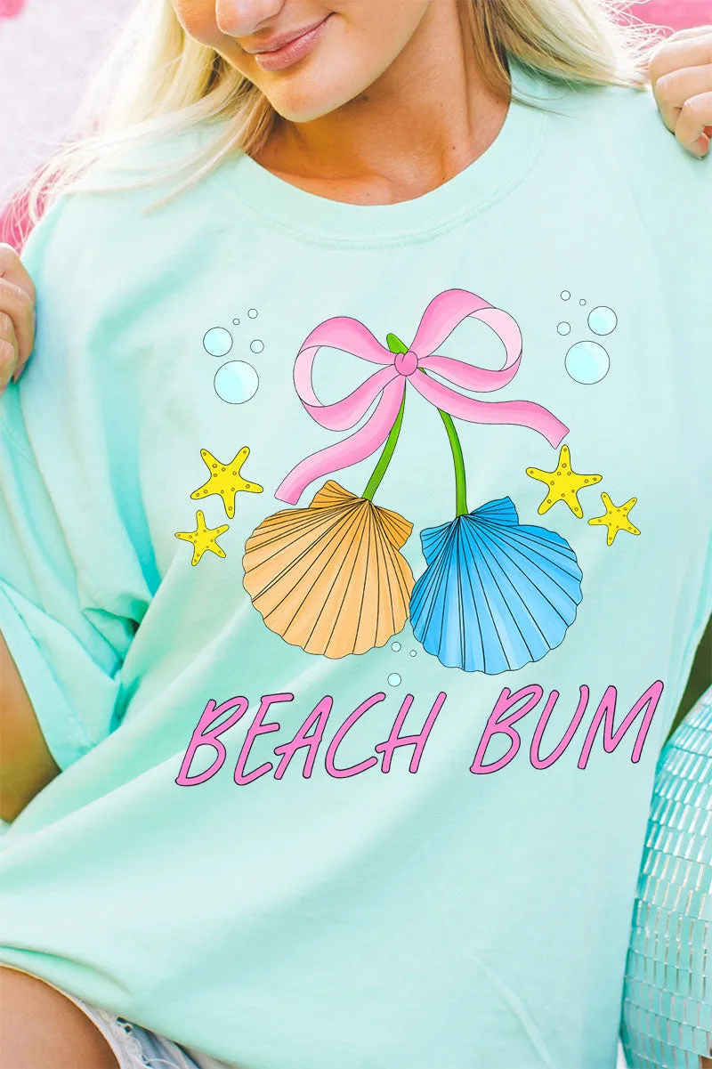 Coquette Shell Beach Bum Comfort Colors Adult Ring-Spun Cotton Tee