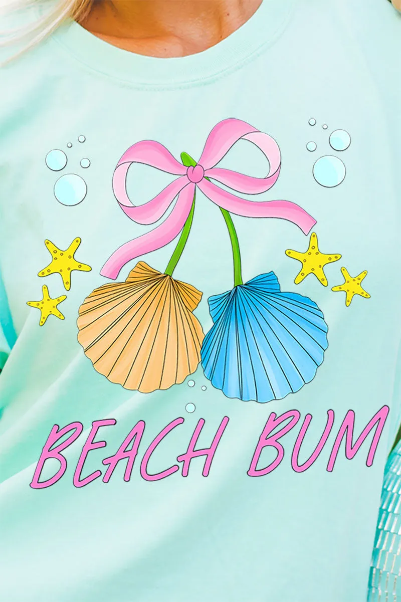 Coquette Shell Beach Bum Comfort Colors Adult Ring-Spun Cotton Tee