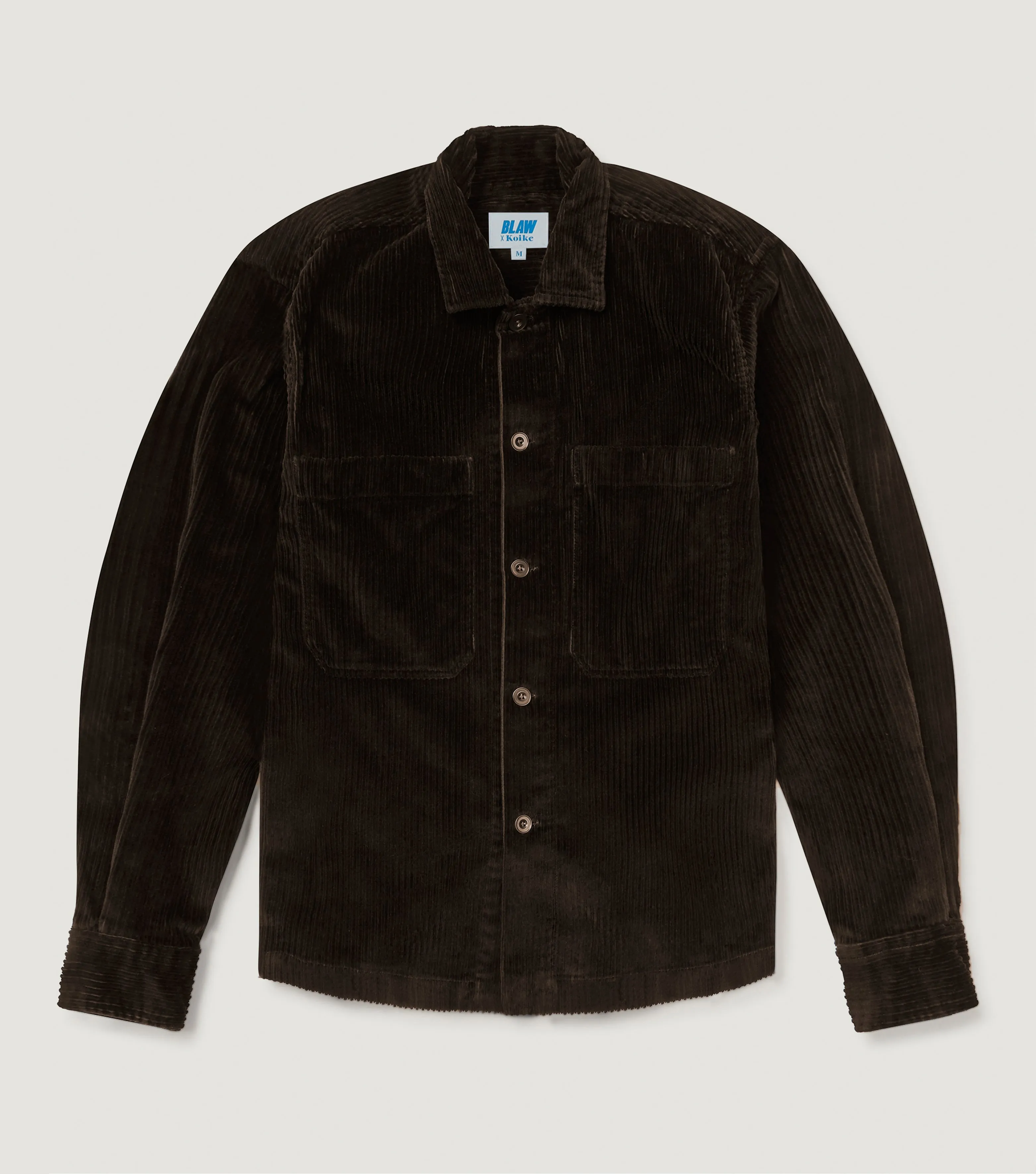 Corudroy Wide Overshirt Brown