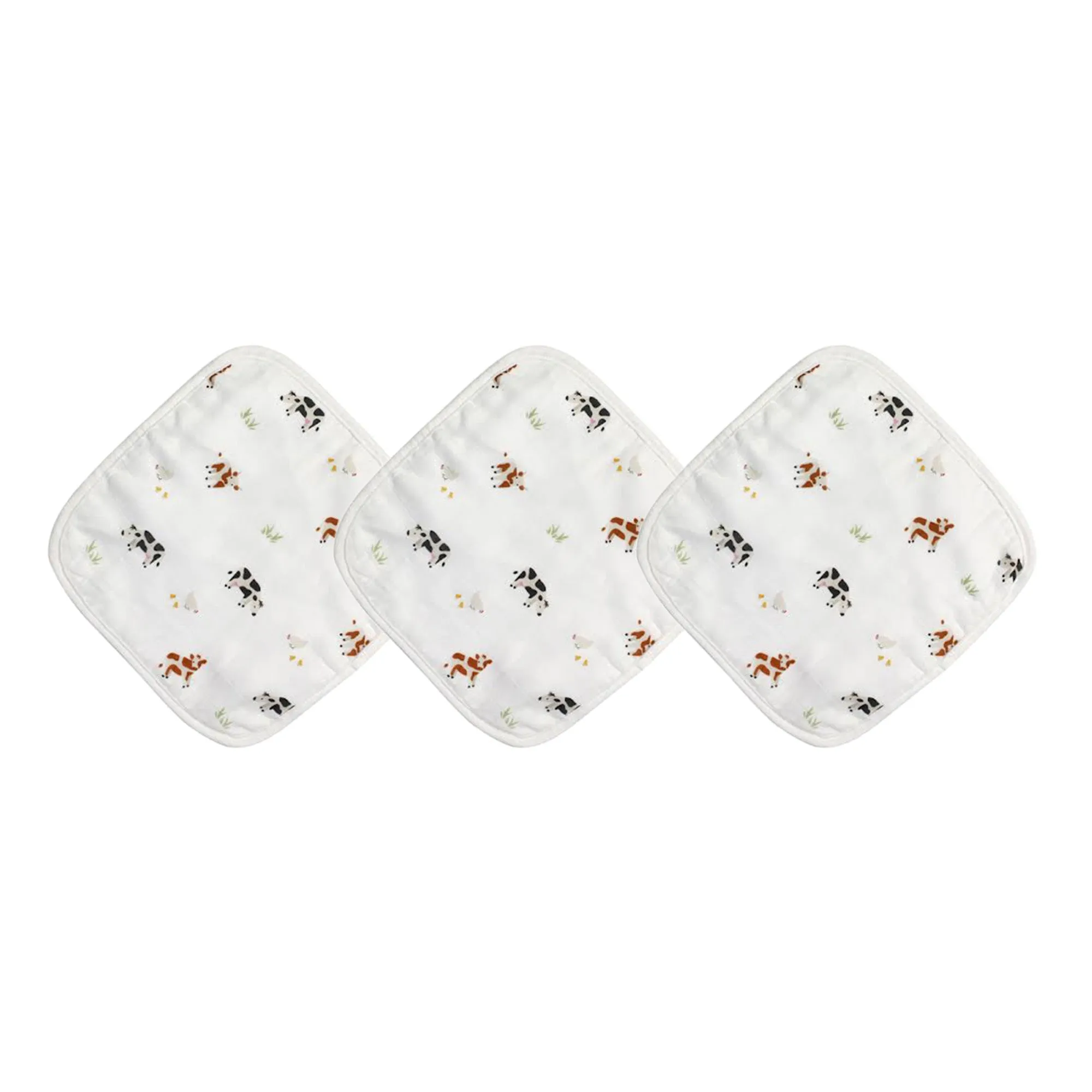 Cow Washcloth Set