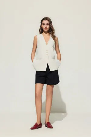 Crepe Knit Waistcoat