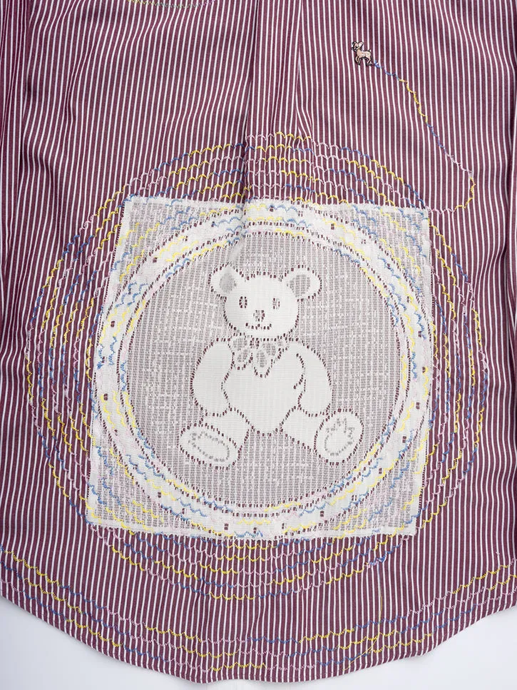 Cute Tender Memory Bear Protection Button Up