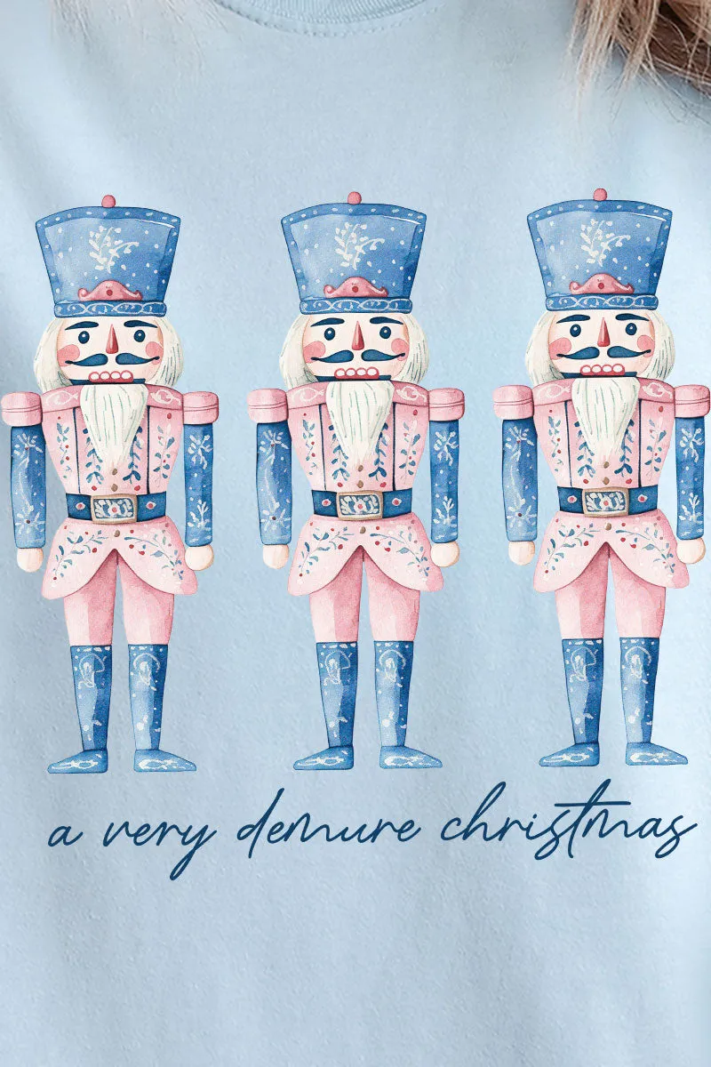 Demure Christmas Nutcracker Comfort Colors Adult Ring-Spun Cotton Tee