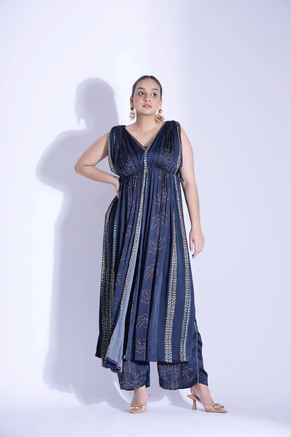 DRAPE KURTA AND PANTS