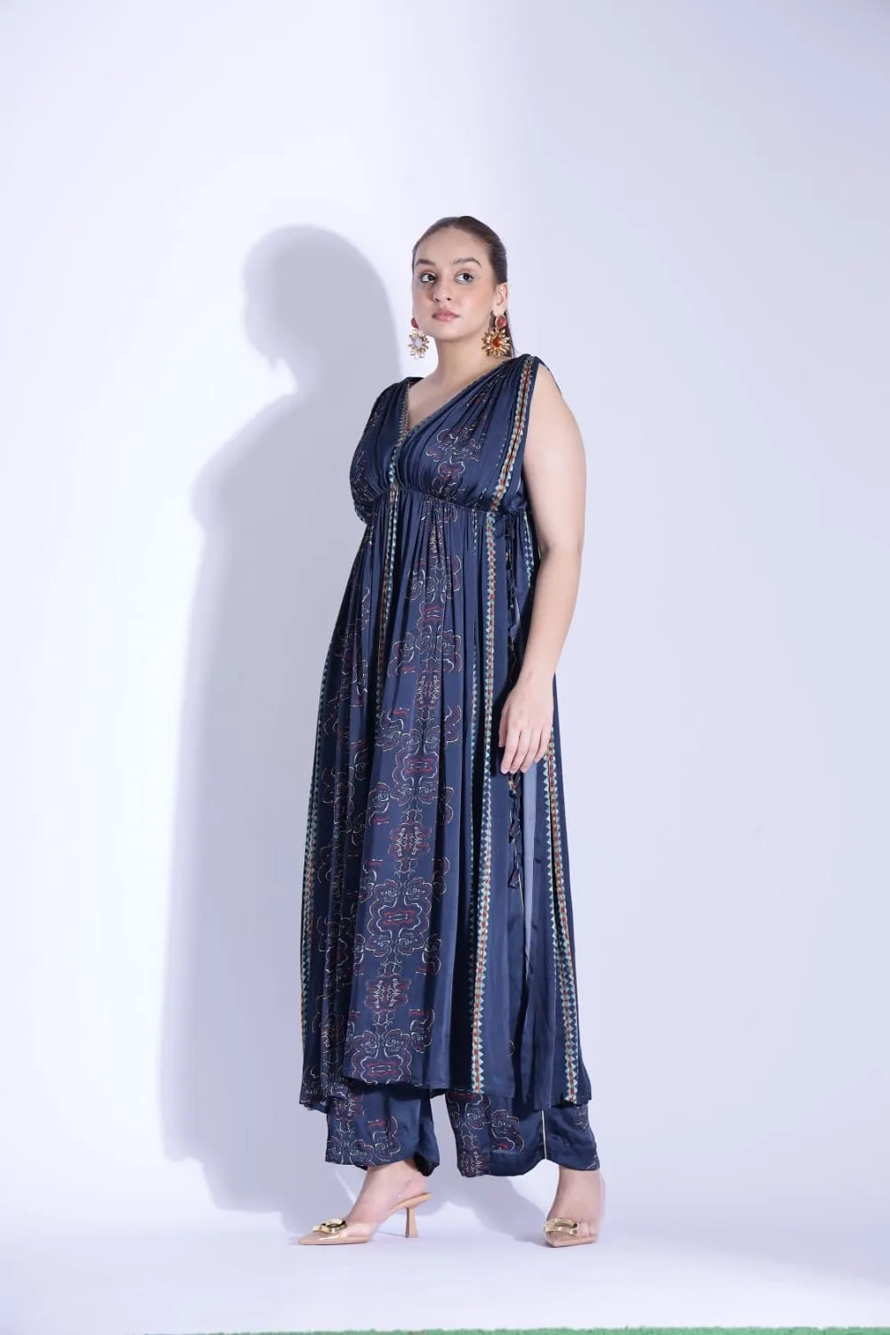 DRAPE KURTA AND PANTS