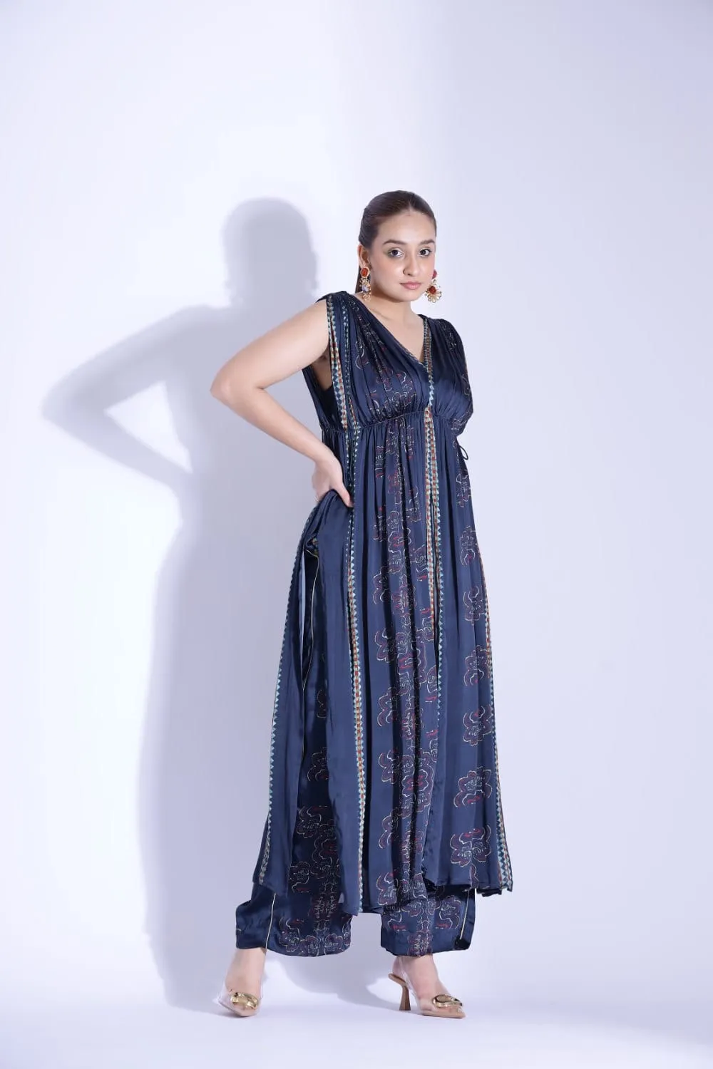 DRAPE KURTA AND PANTS