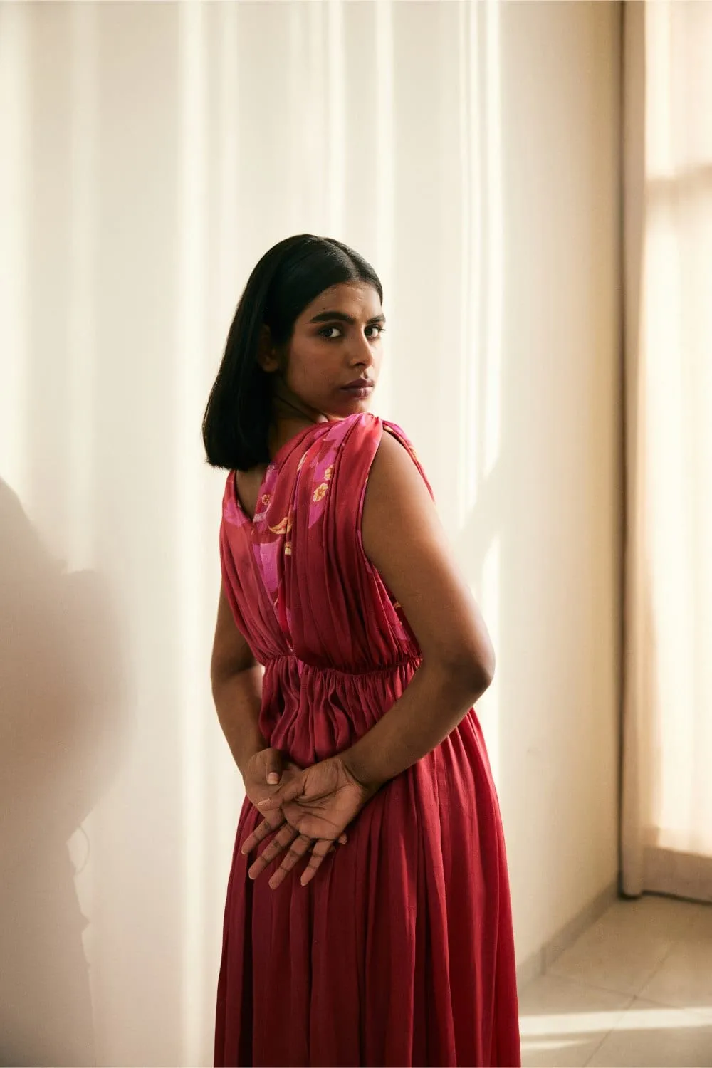 DRAPED KURTA SET