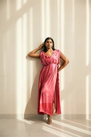DRAPED KURTA SET