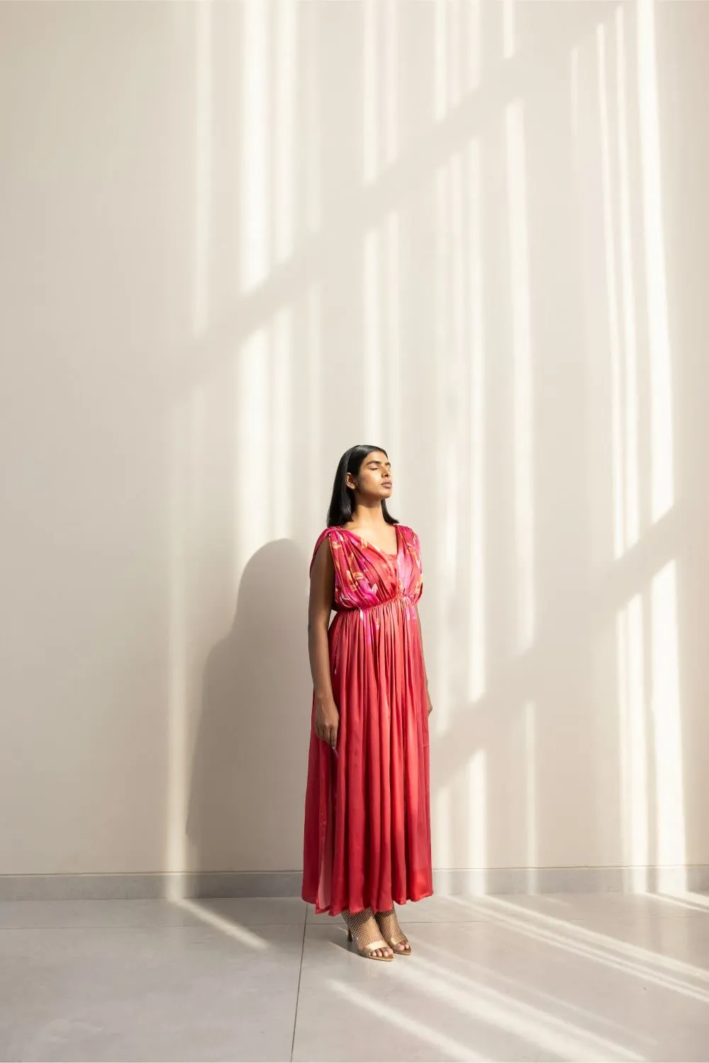 DRAPED KURTA SET