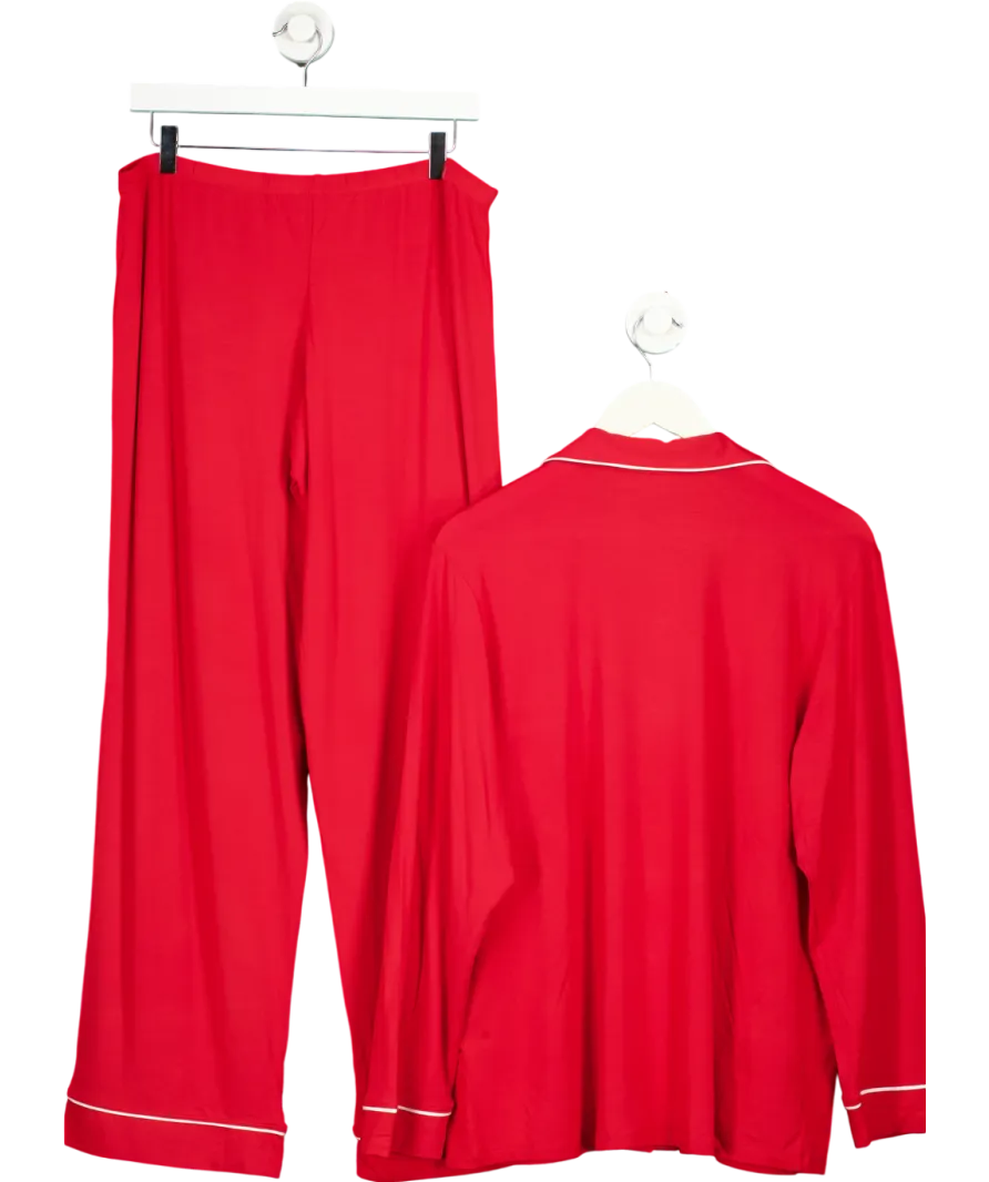 Eberjey Red Gisele Long Pyjama Set UK L