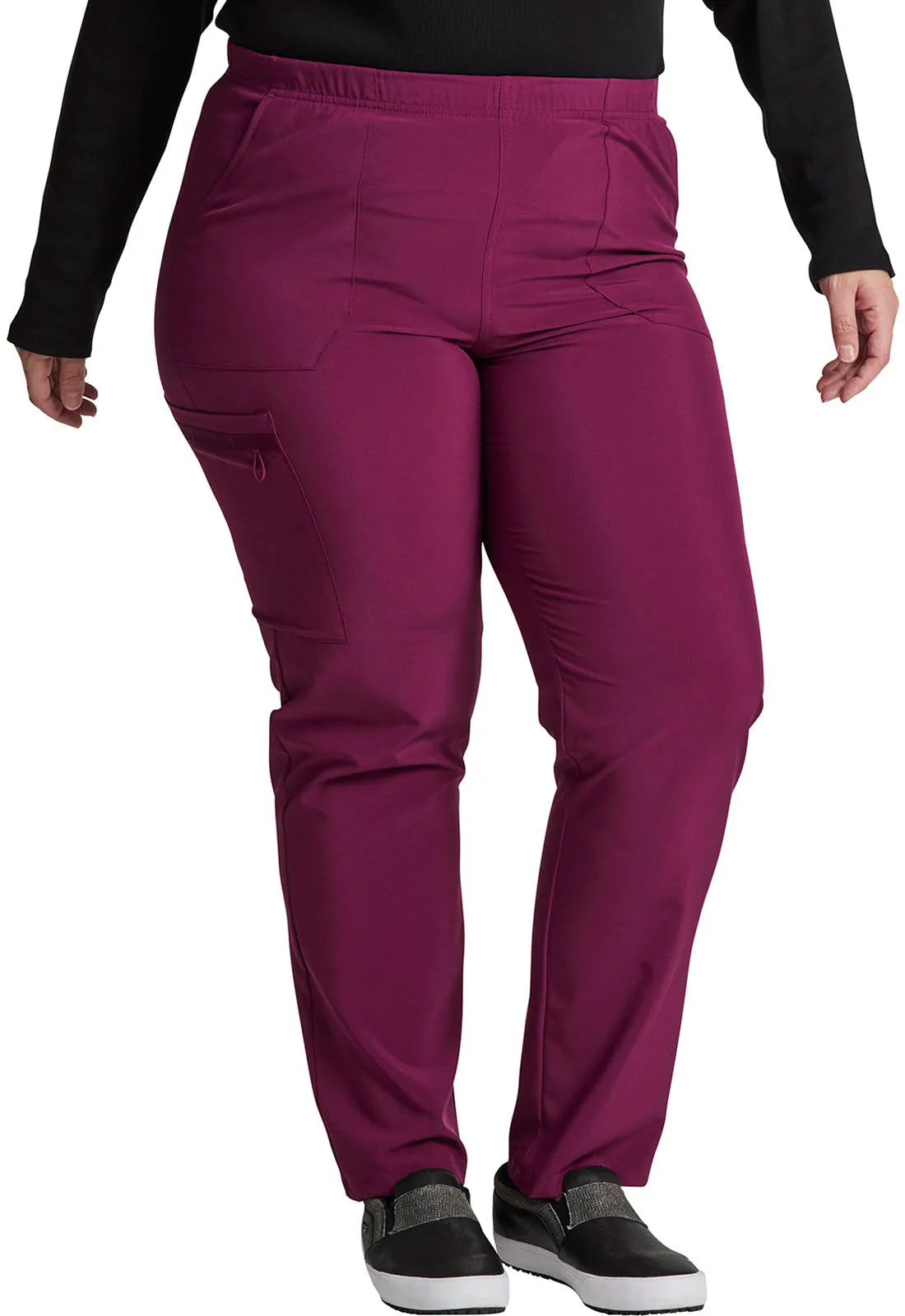EDS Essentials DK019 Unisex Natural Rise Tapered Leg Pants Wine