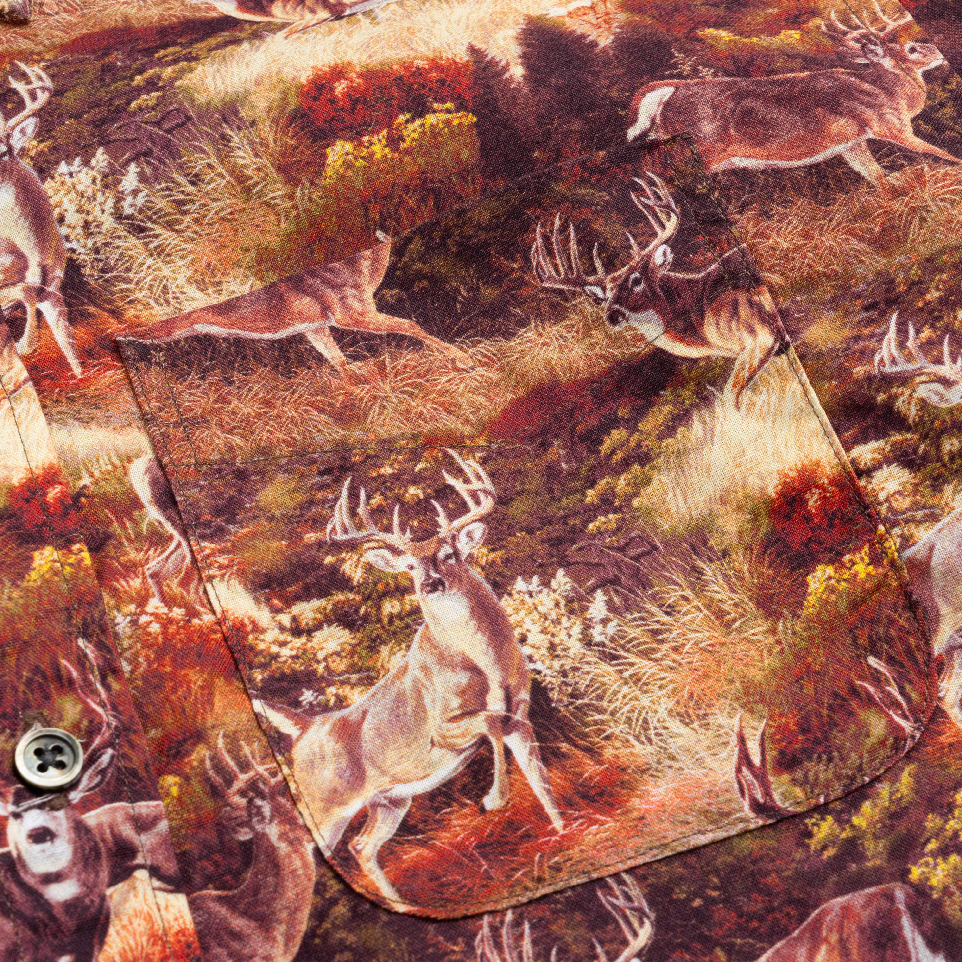 EG 19 Century BD Shirt 23F1A001 Brown Deer Print