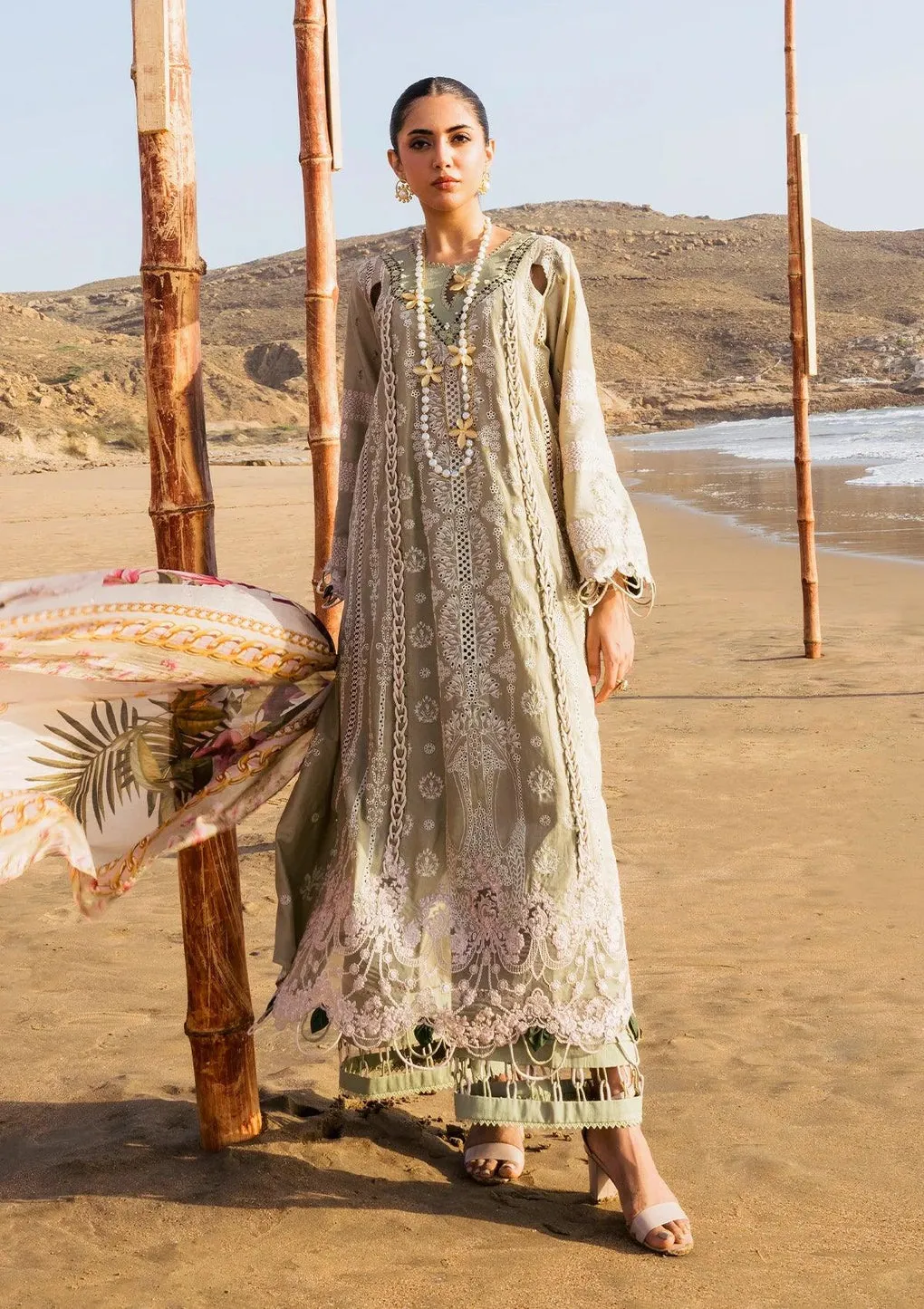 ELAF | HAI KUCH" FESTIVE LAWN 2024 | EHK-08 Pur Shokh