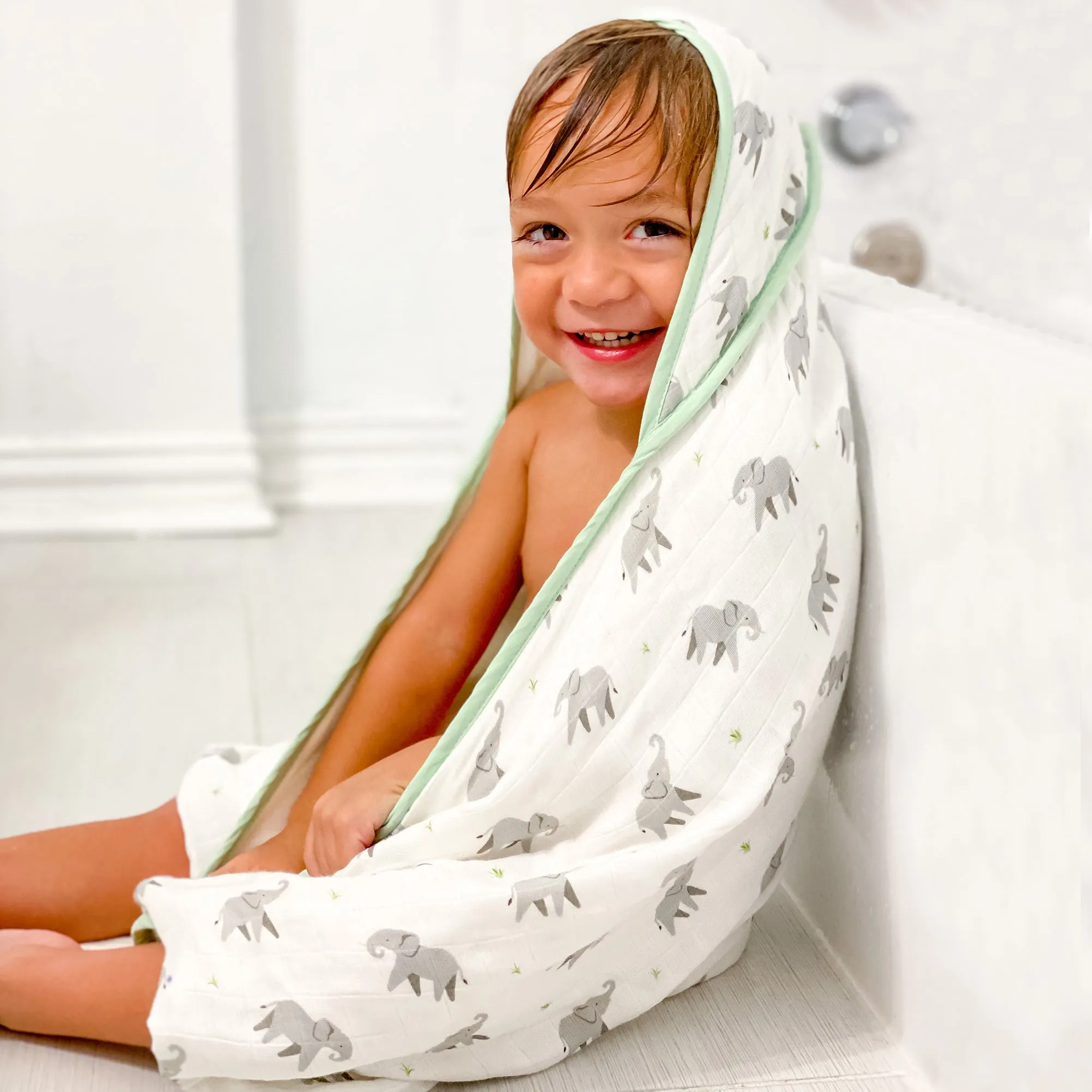 Elephant Hooded Towel Set