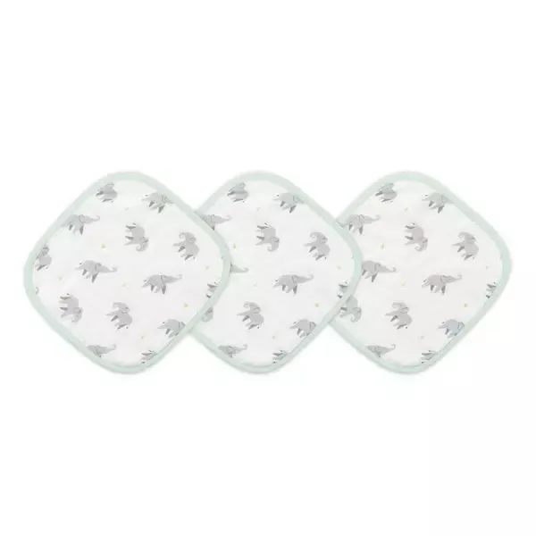 Elephant Washcloth Set