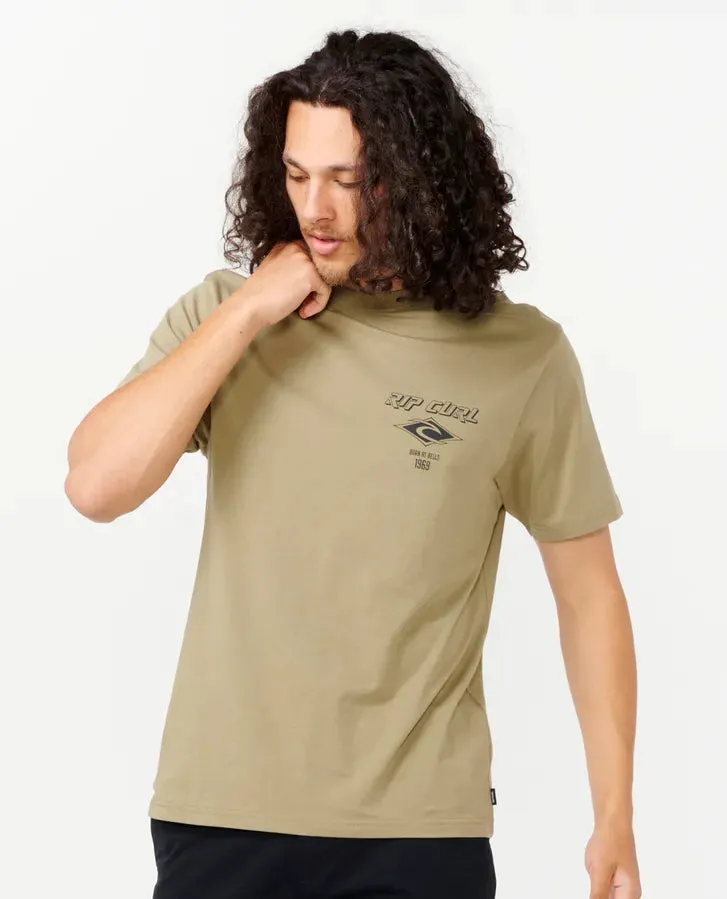 Fade Out Icon Tee - Washed Moss