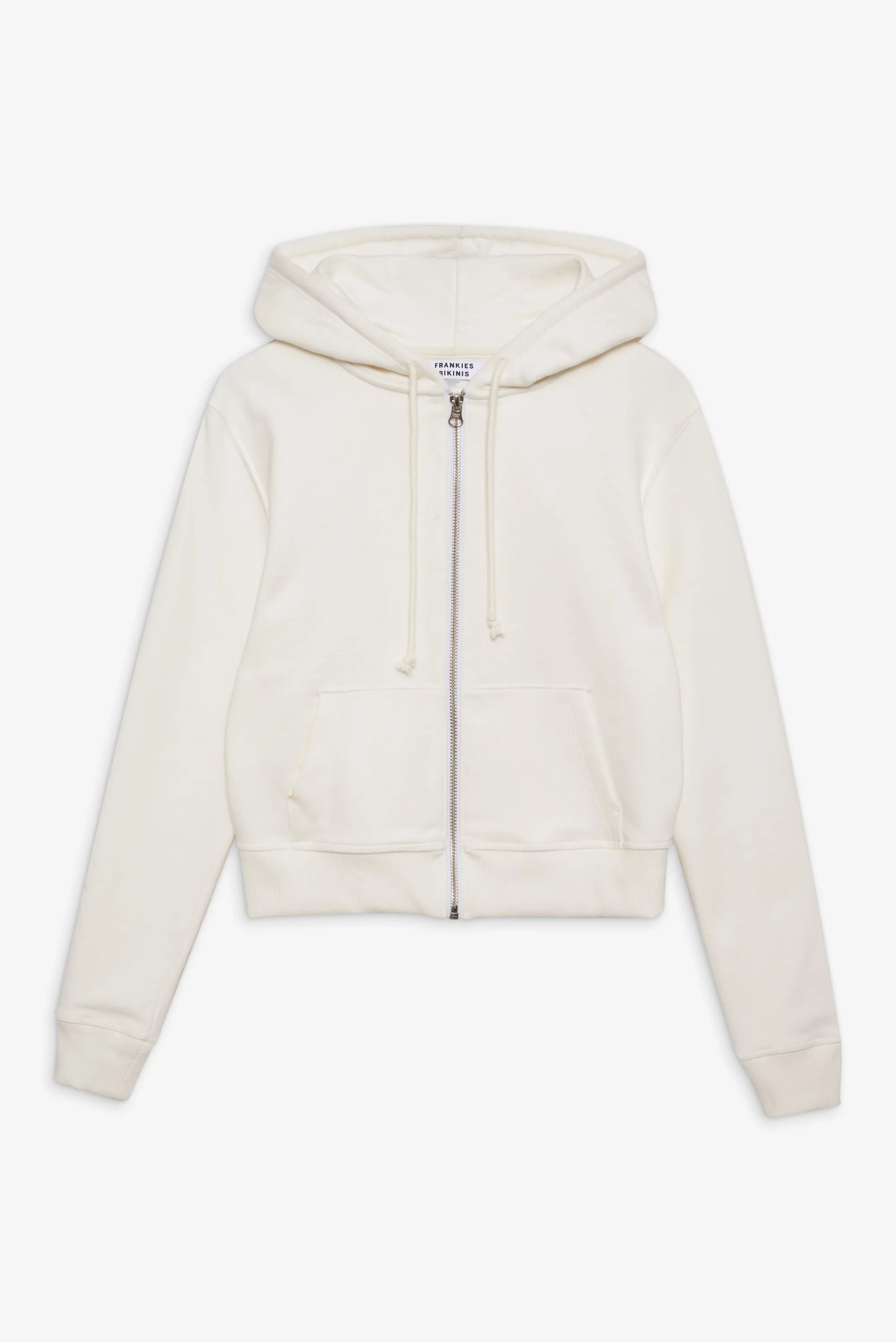 Fall Zip Up Hoodie - White