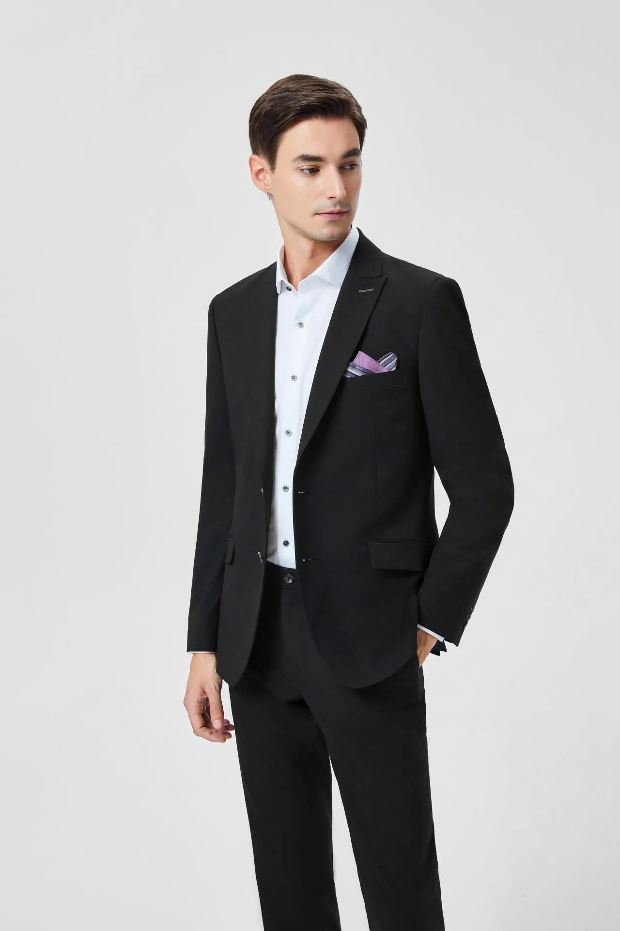 Felix Poly Rayon Spx Plain Weave Suit Blazer