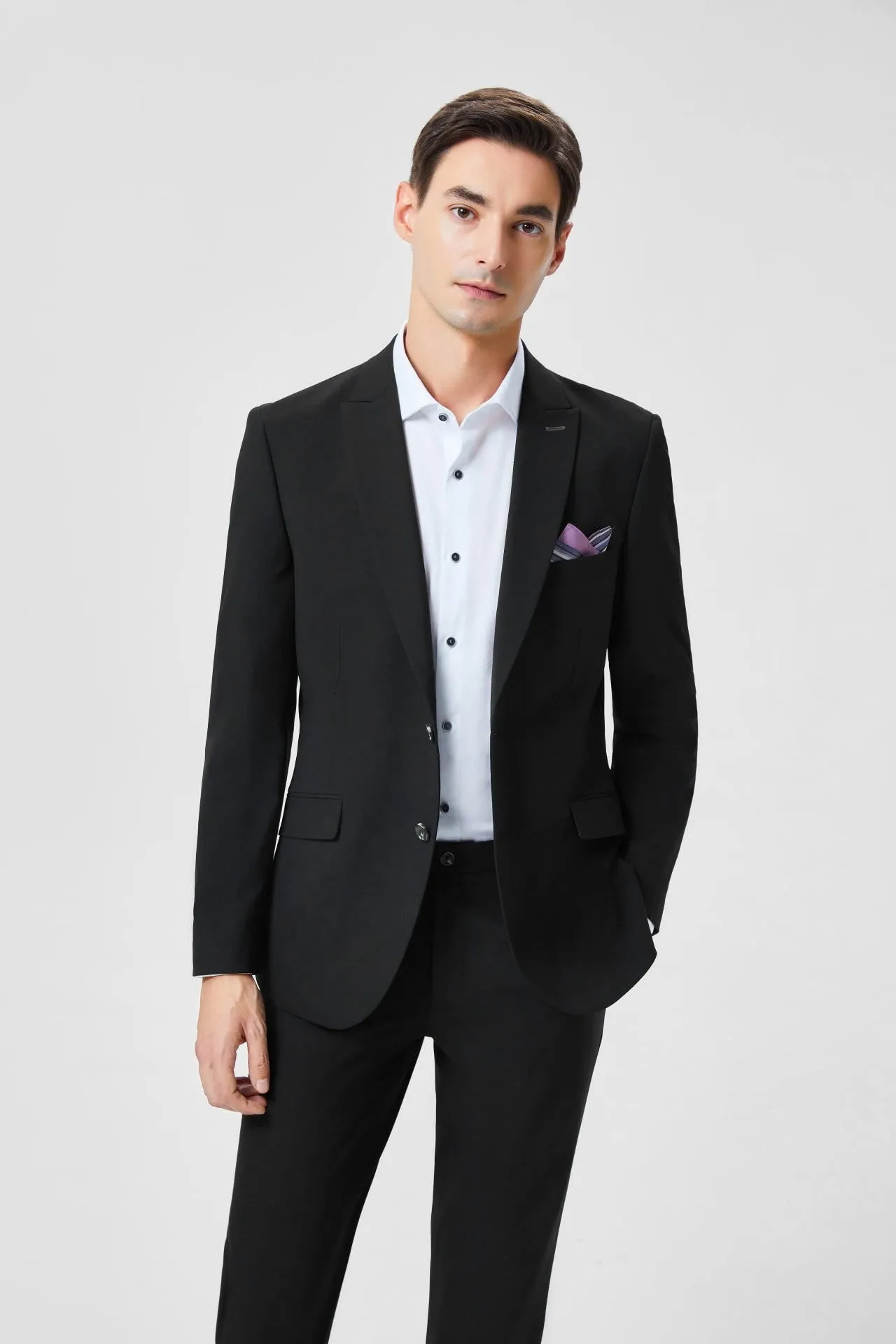 Felix Poly Rayon Spx Plain Weave Suit Blazer