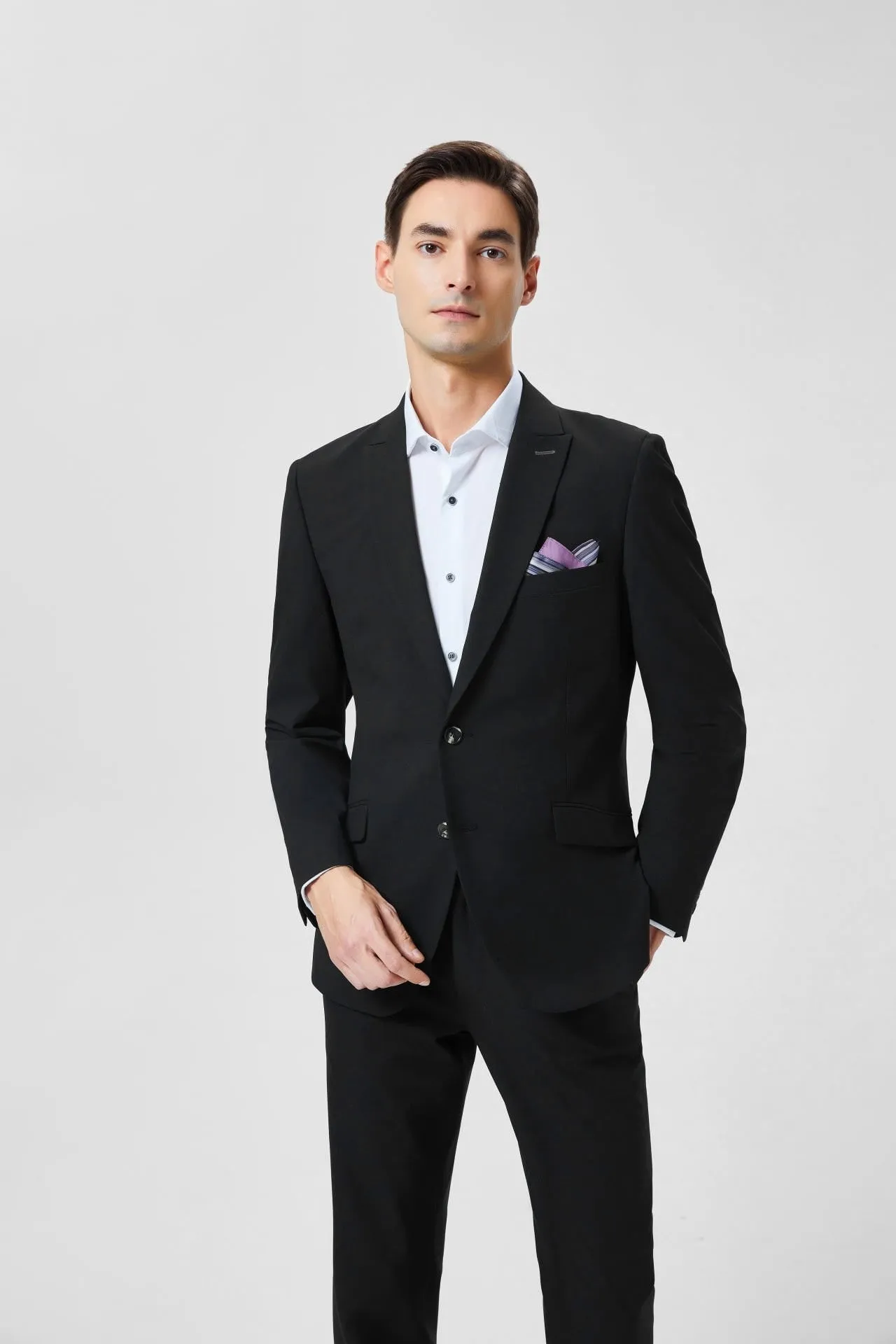 Felix Poly Rayon Spx Plain Weave Suit Blazer
