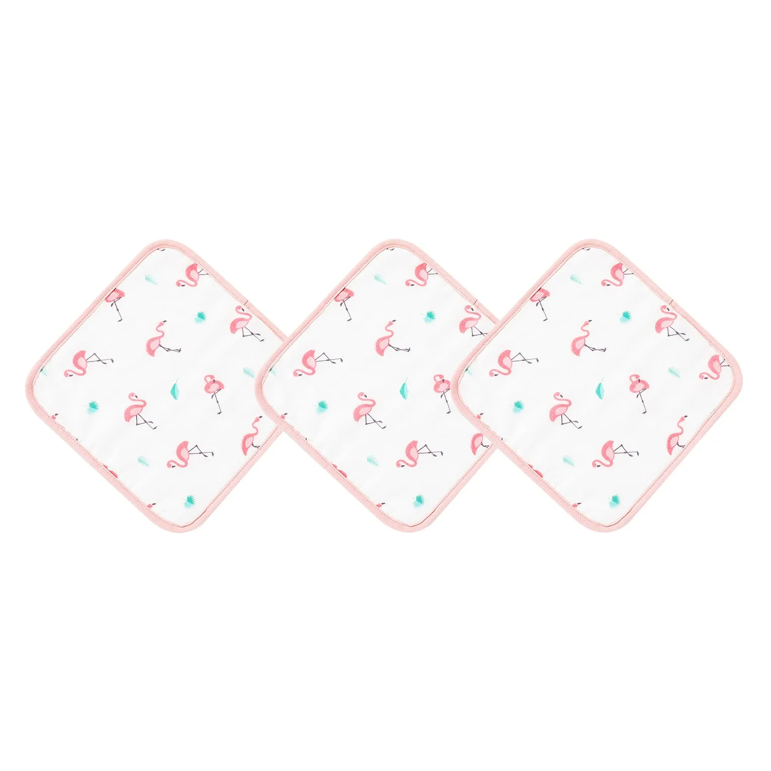 Flamingo Washcloth Set