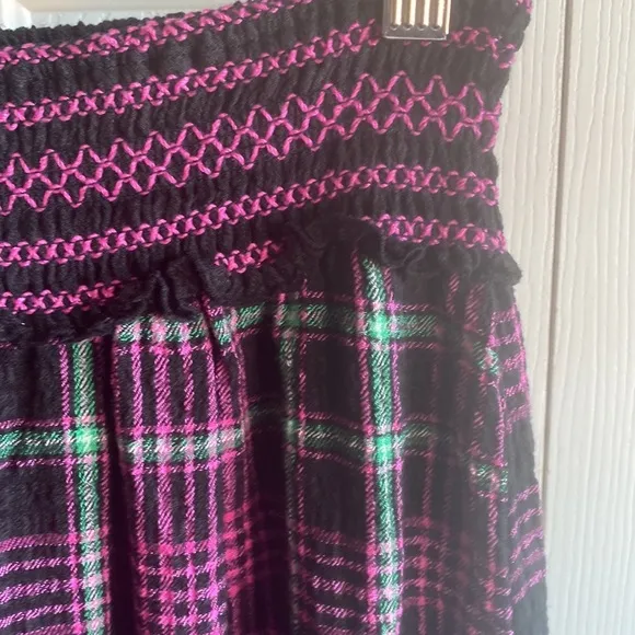 Free People NWT Plaid About You Pajama/Lounge Pants Size Small
