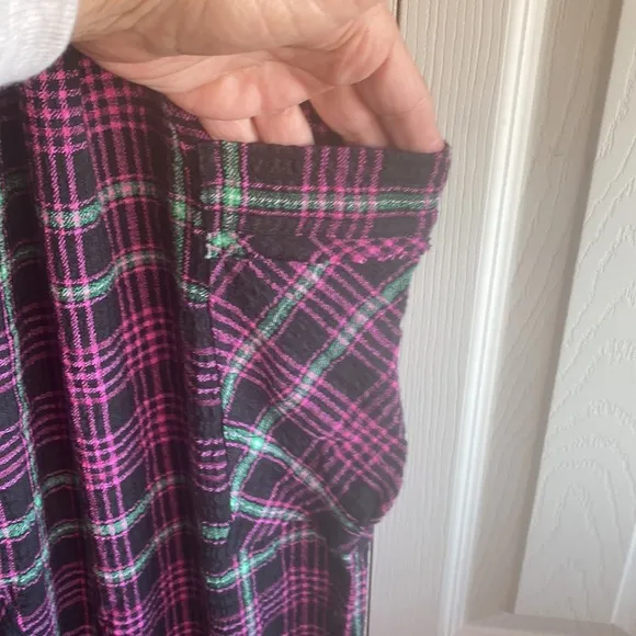 Free People NWT Plaid About You Pajama/Lounge Pants Size Small