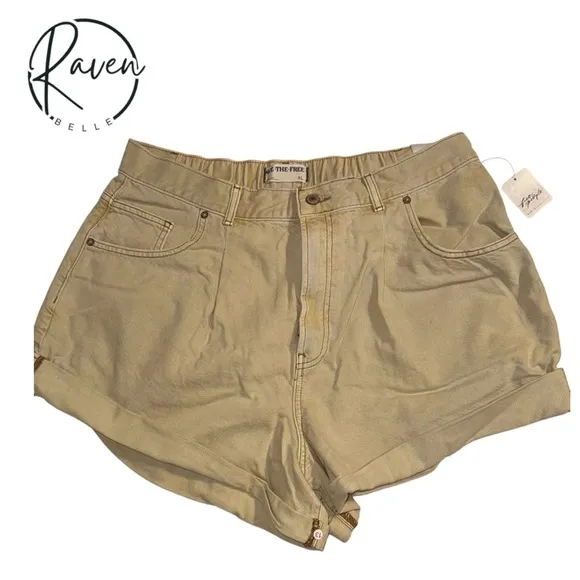 FREE PEOPLE “WE THE FREE” DANNI HIGH RISE SHORTS SIZE XL