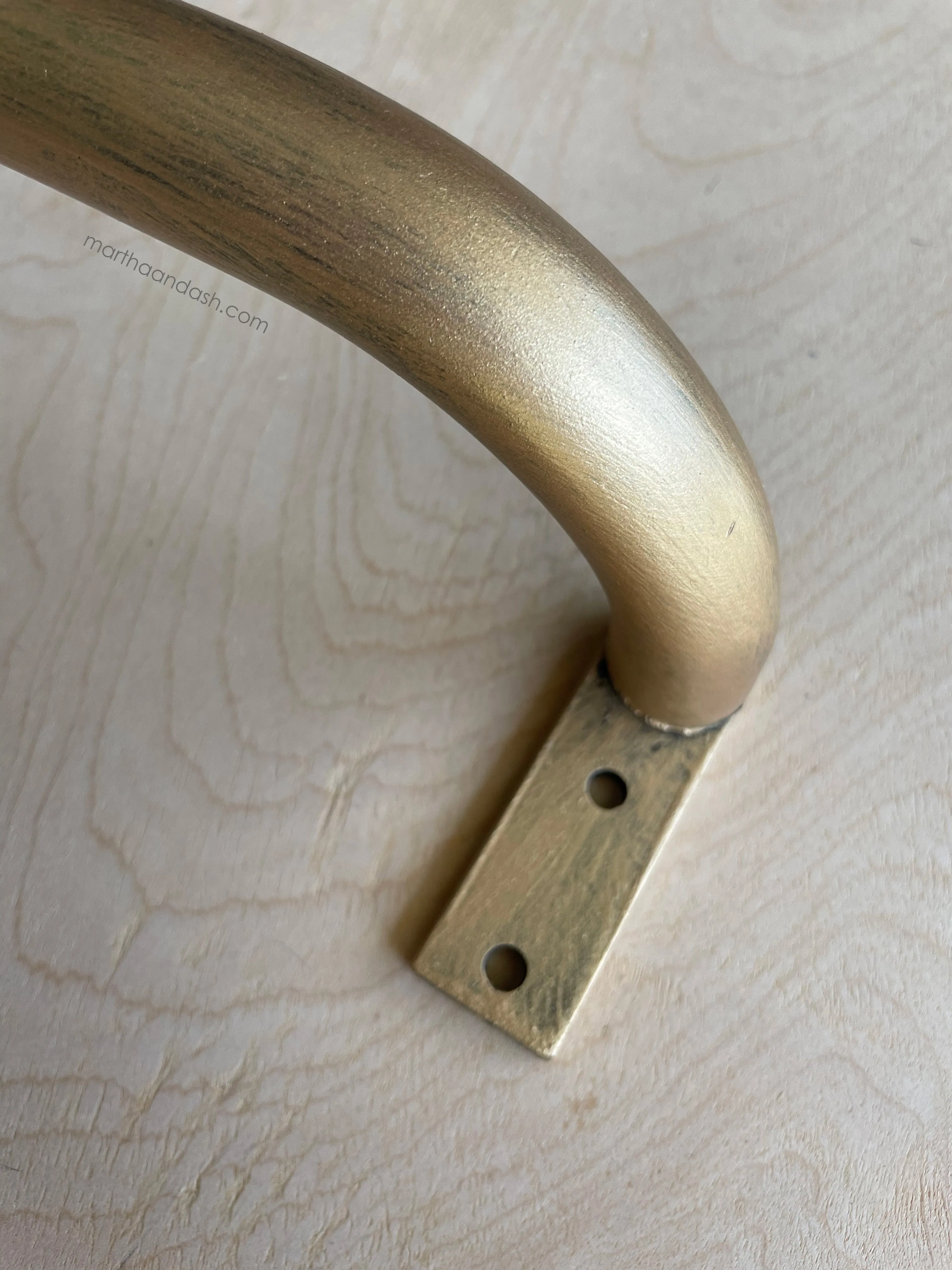 French Curved Iron Rod / Gold (Set)