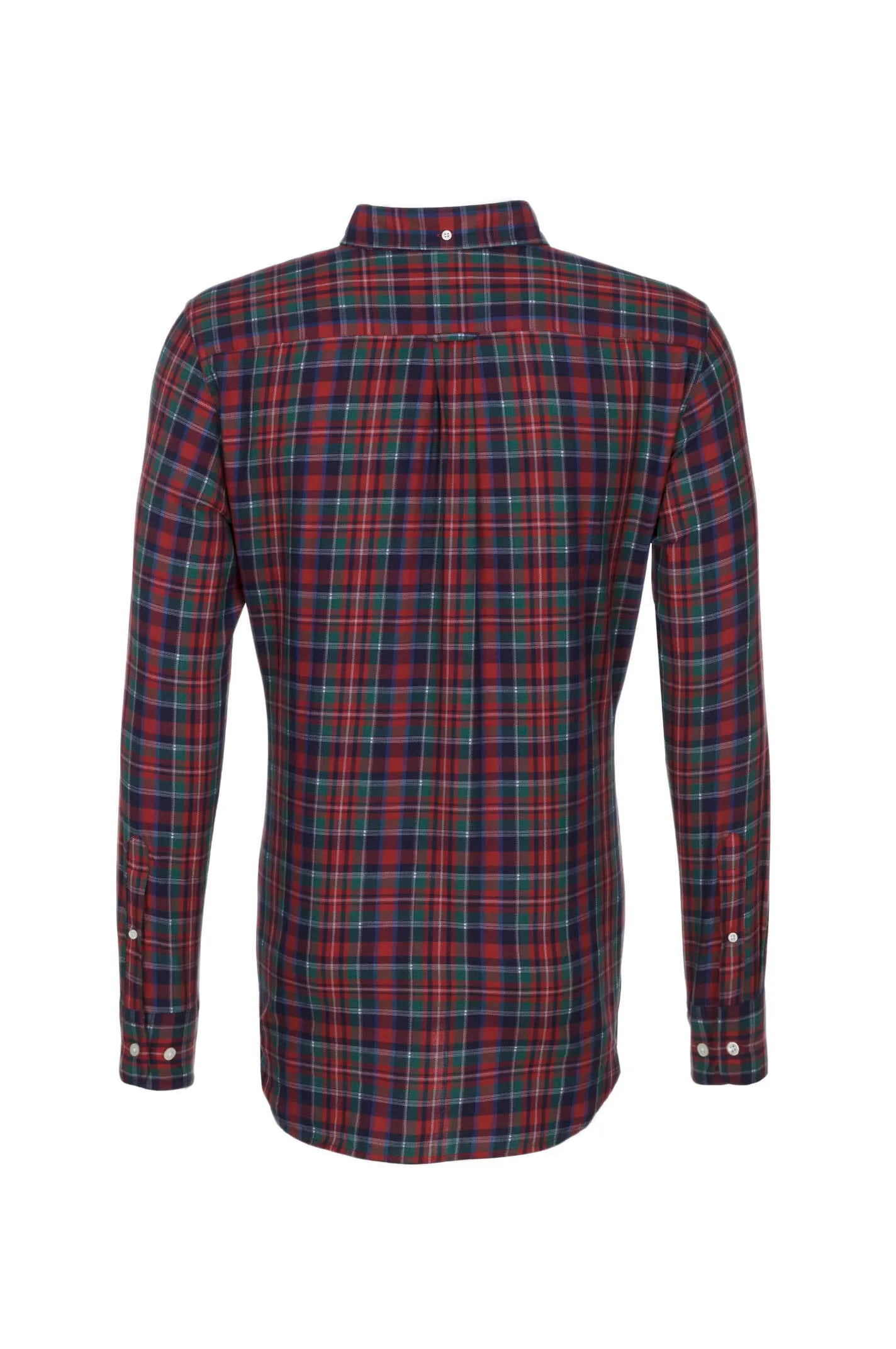 GANT Dark Indigo Tartan Plaid Button Down Shirt 364530 Size Medium