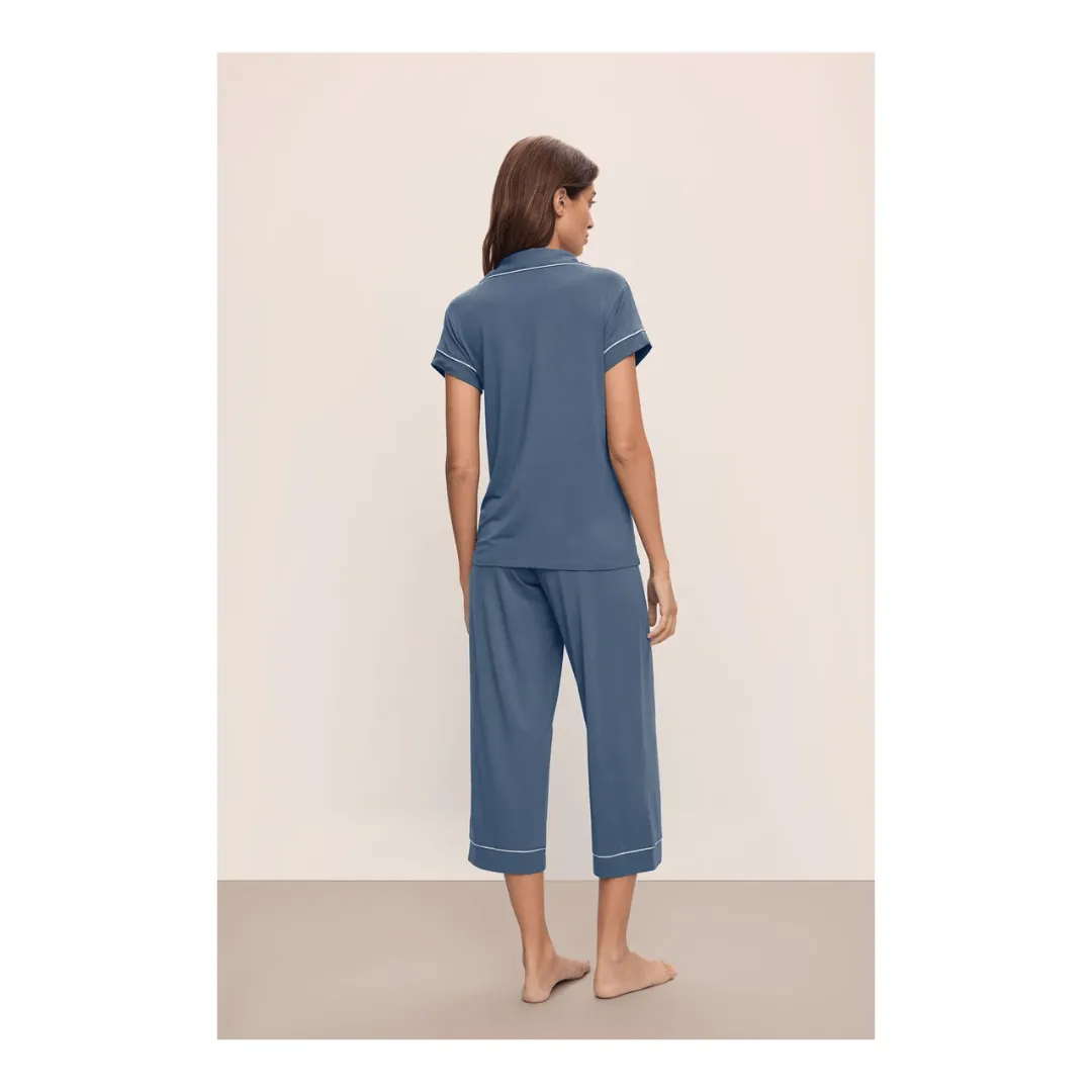 GISELE SHORT SLEEVE CROP PJ SET