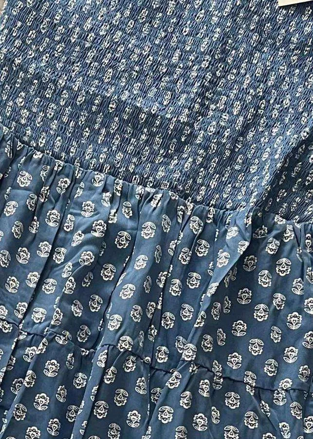 Grace - Blue White Boho Foulard