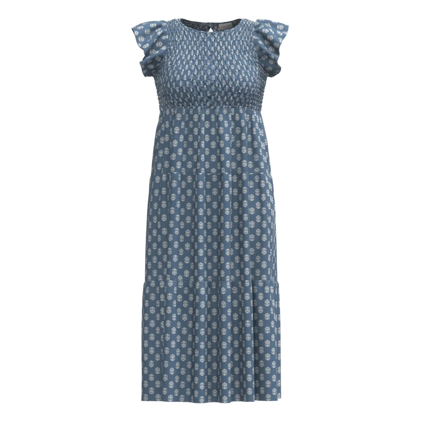 Grace - Blue White Boho Foulard