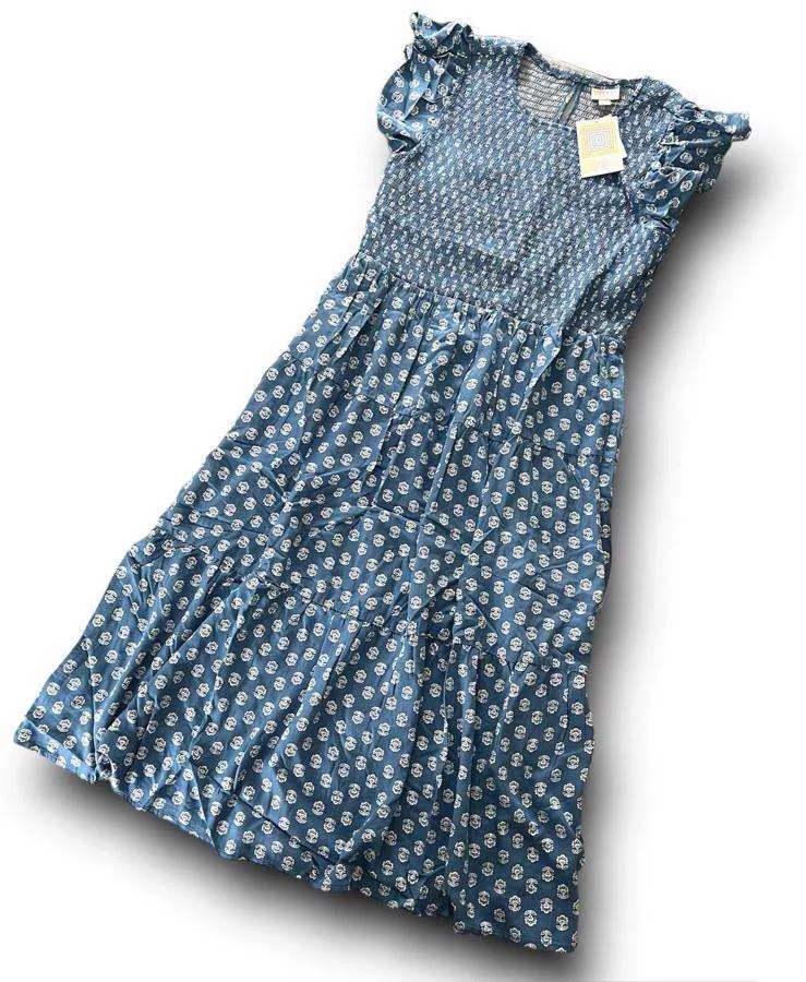 Grace - Blue White Boho Foulard
