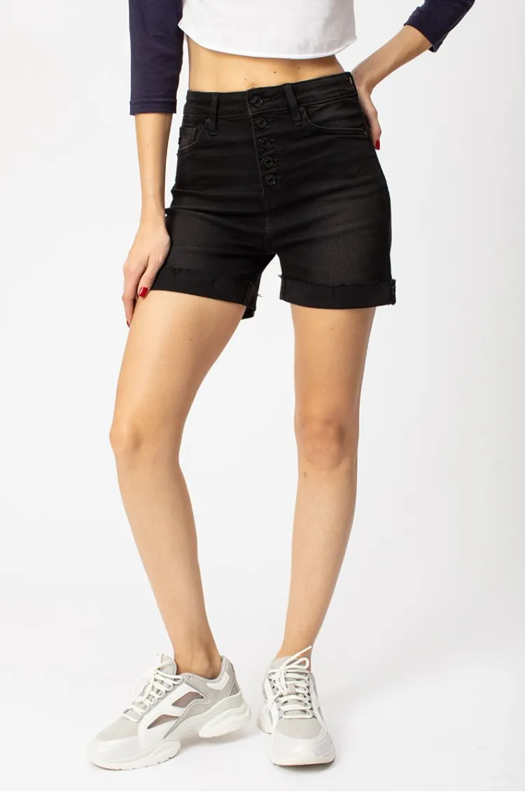 Hazel High Rise Cuffed Shorts