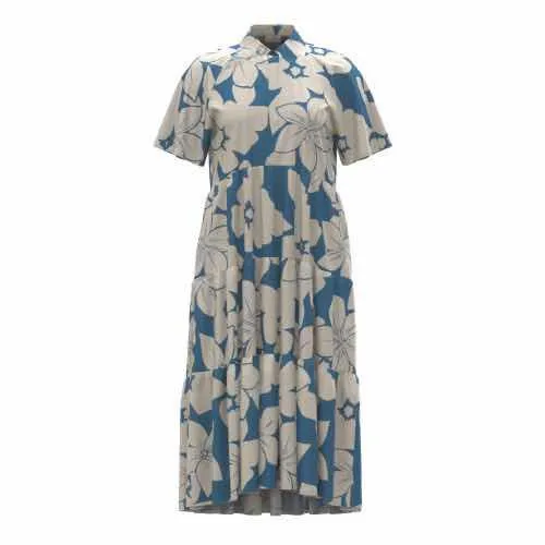 Helene - Blue Cream Jumbo Floral