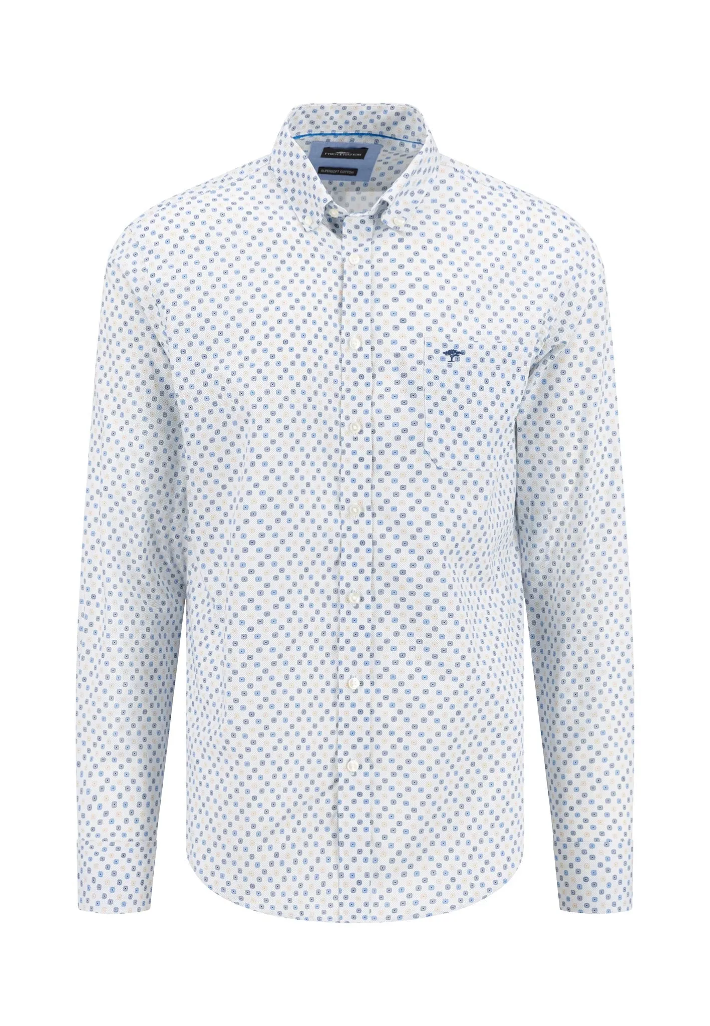 Hemd aus Baumwolle mit Button-Down-Kragen