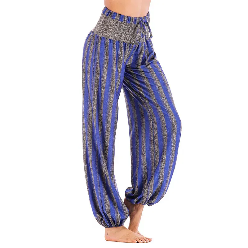 High Waist Stripe Yoga Pants