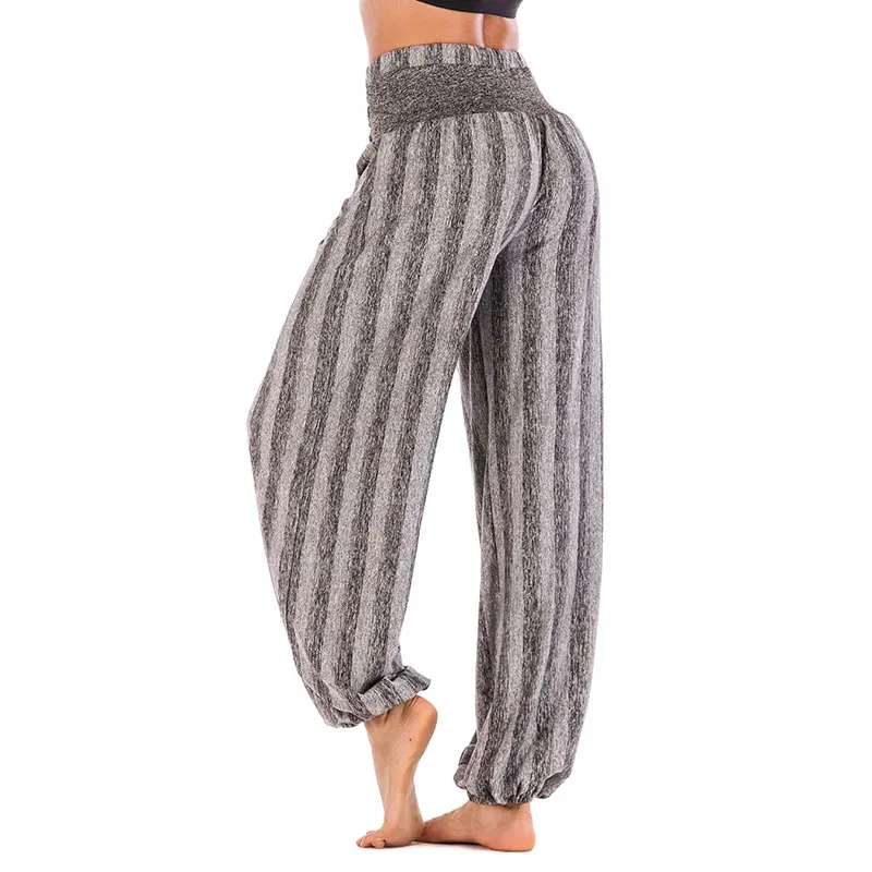 High Waist Stripe Yoga Pants