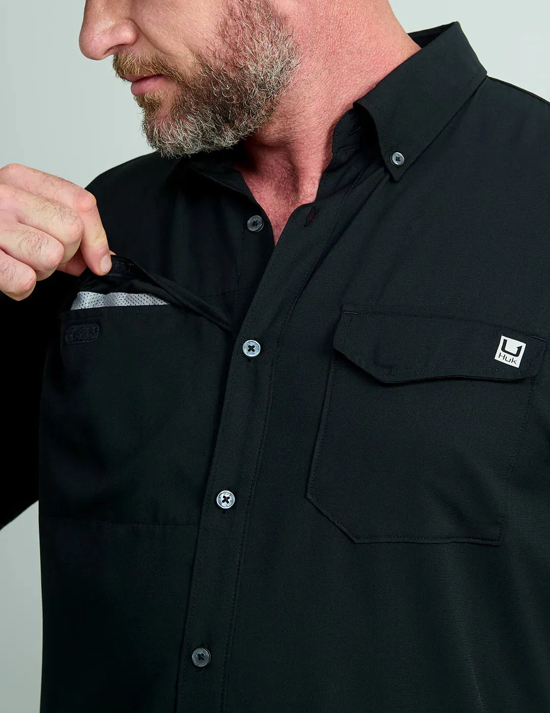 Huk Tide Point Short Sleeve Button-Down