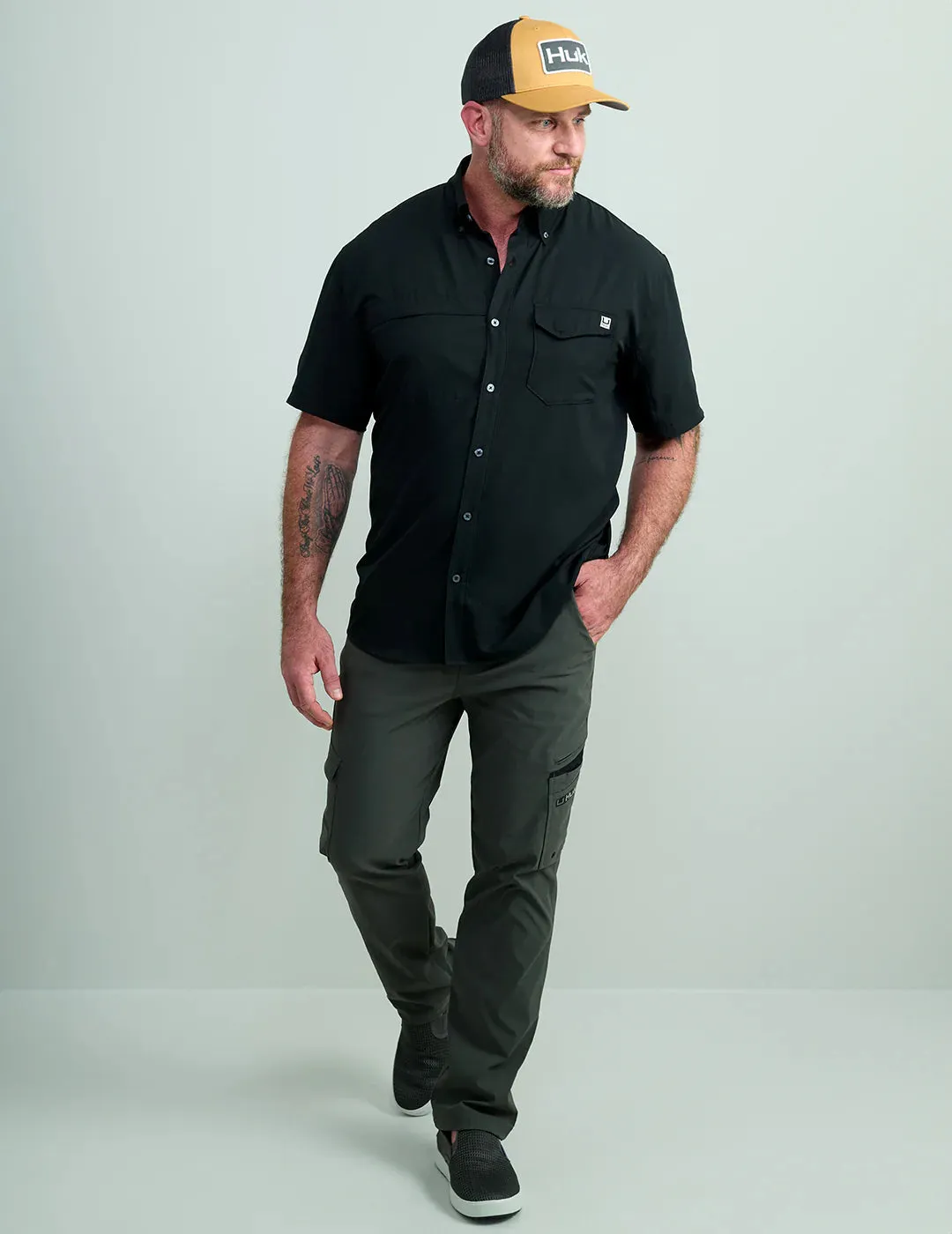 Huk Tide Point Short Sleeve Button-Down