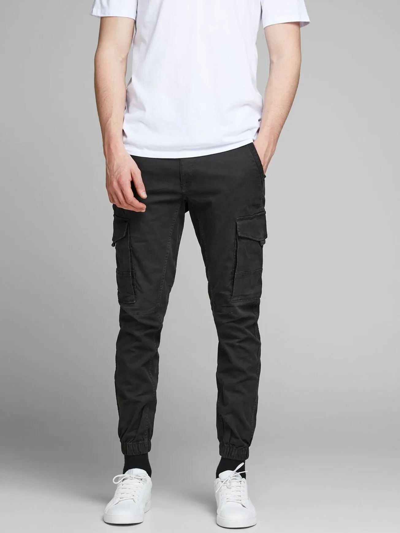 Jack Jones Paul Flake Cargo Pants Black
