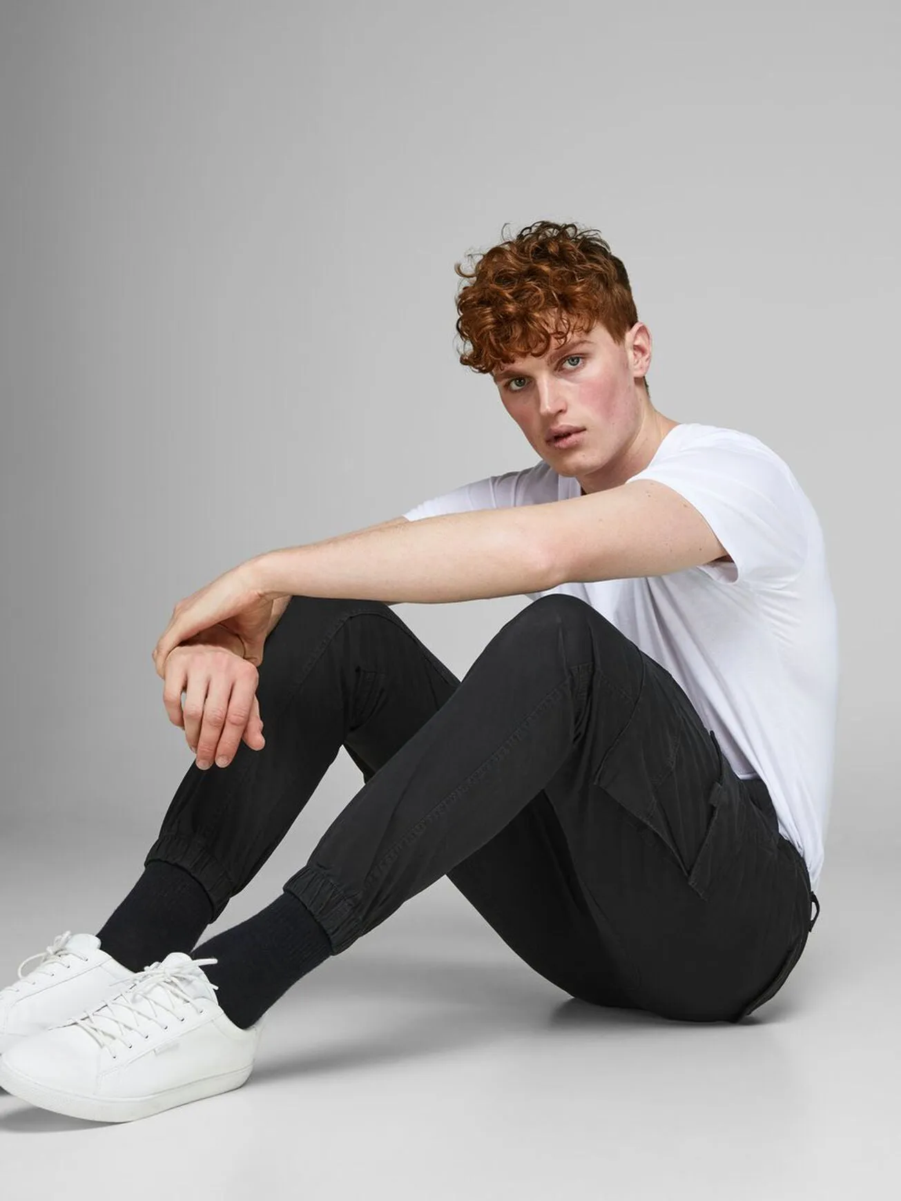 Jack Jones Paul Flake Cargo Pants Black