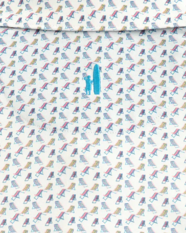 Johnnie O - Sitton Printed Top Shelf Performance Polo - White