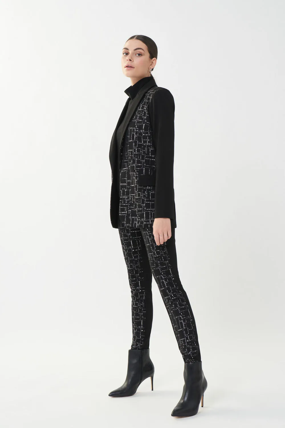 Joseph Ribkoff Black/Silver Blazer Style 223299