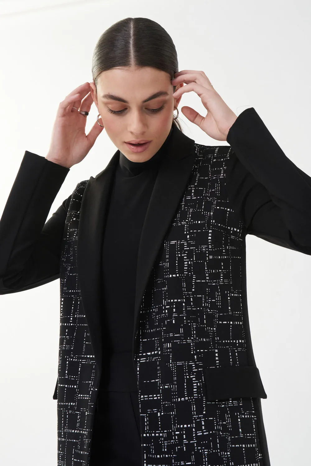 Joseph Ribkoff Black/Silver Blazer Style 223299